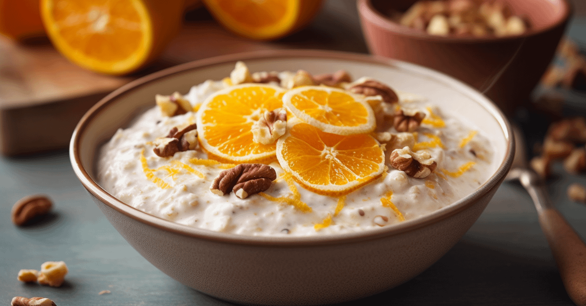 Orange Bircher Muesli with Walnuts