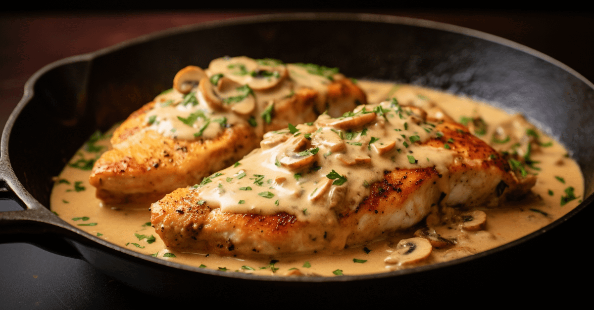 Chicken Breast with Stroganoff Sauce