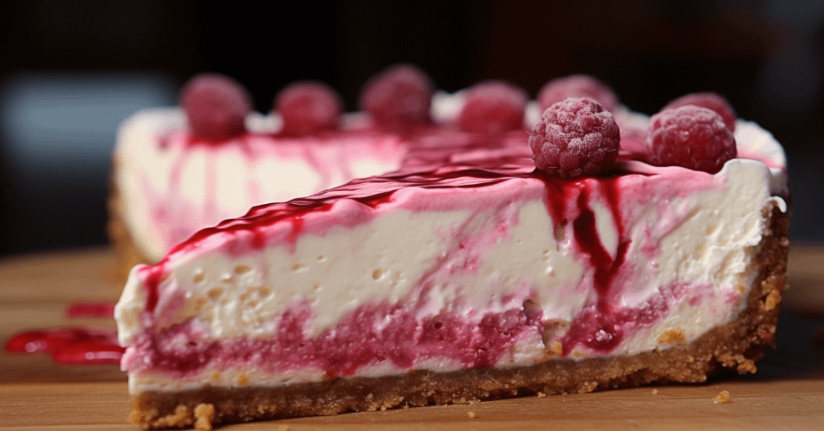 Raspberry Swirl Cheesecake