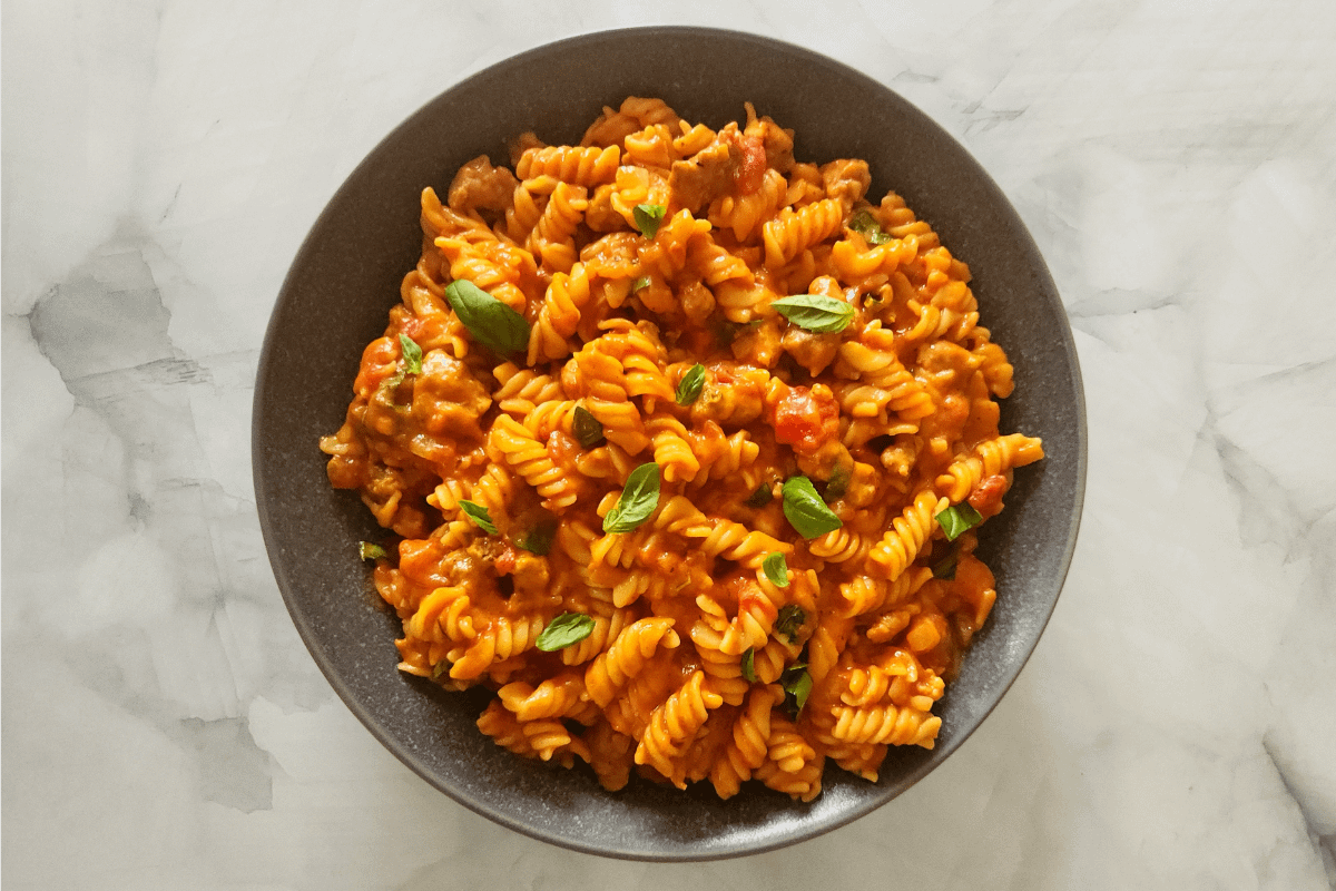 Sausage Pasta with Creamy Tomato Sauce