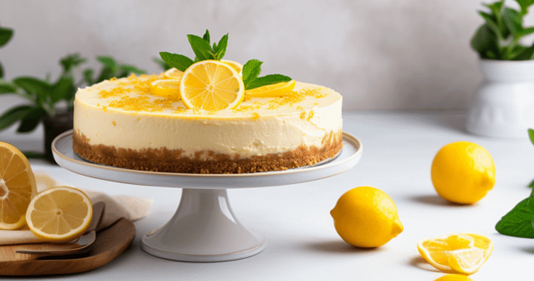 No Bake Lemon Cheesecake