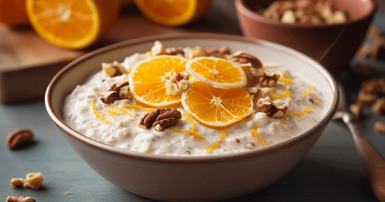 Orange Bircher Muesli with Walnuts