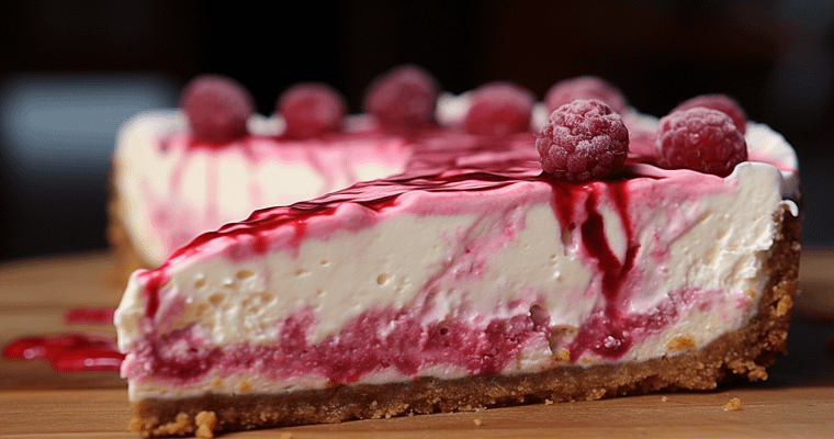 Raspberry Swirl Cheesecake